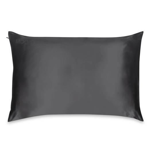 Pure Mulberry Silk Pillowcase - Charcoal Grey